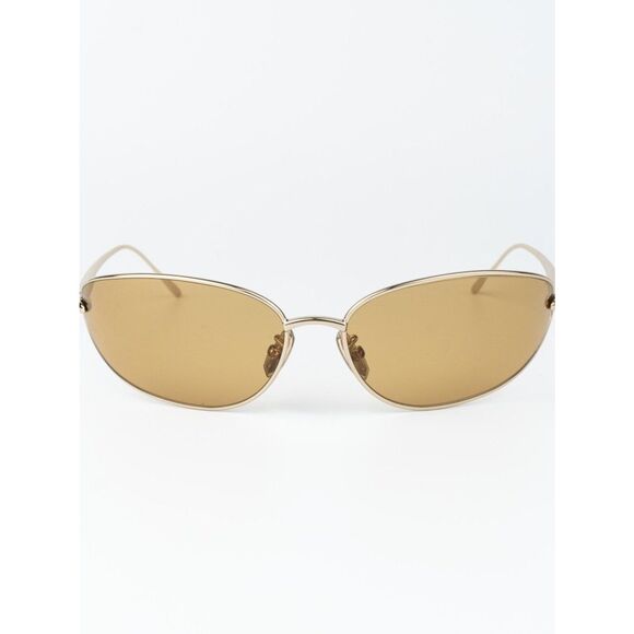 Loewe Women Sunglasses Gold Brown Wraparound LW40164U 32E NEW AUTHENTIC main image 8